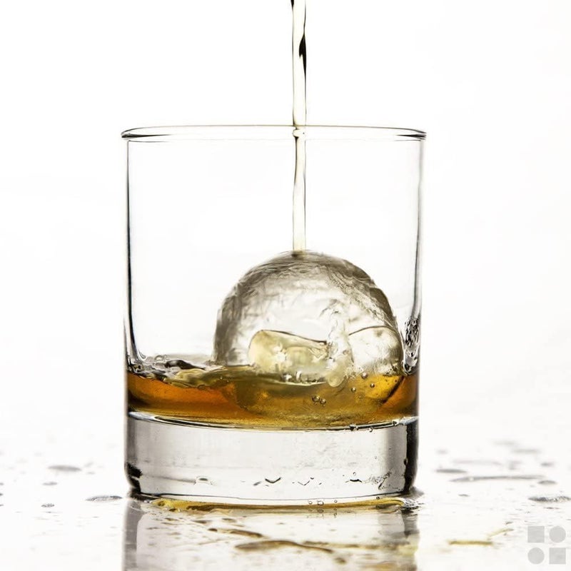 glacio Silicone Ice Cube Trays – Large Silicone Molds for 2-Inch Ice Cubes and Spheres Whiskey Ice Cube Trays with Lids for Cocktails & Bourbon – Set of 2 - Image 2